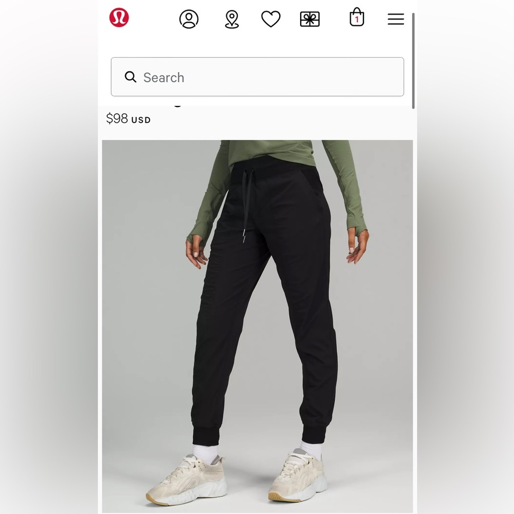 Lululemon Athletica Dance Studio Mid-Rise Jogger
Full Length - black size 2